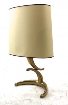 Awesome pair of gold bronze banana shaped table lamps - 910177