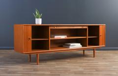 Axel Christiansen Teak Tambour Door Credenza for Aco Mobler - 3692955