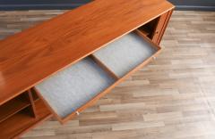 Axel Christiansen Teak Tambour Door Credenza for Aco Mobler - 3692958