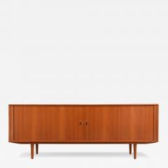 Axel Christiansen Teak Tambour Door Credenza for Aco Mobler - 3697177