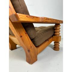 Axel Einar Hjorth 1970 s Danish Pine Lounge Chairs Set of 2 - 3313126