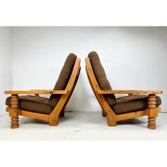 Axel Einar Hjorth 1970 s Danish Pine Lounge Chairs Set of 2 - 3313149
