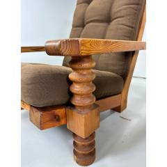 Axel Einar Hjorth 1970 s Danish Pine Lounge Chairs Set of 2 - 3313155