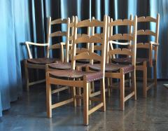 Axel Einar Hjorth Dining Set in Cerused Oak by Axel Einar Hjorth circa 1940 - 1020798