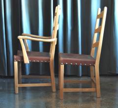 Axel Einar Hjorth Dining Set in Cerused Oak by Axel Einar Hjorth circa 1940 - 1020802