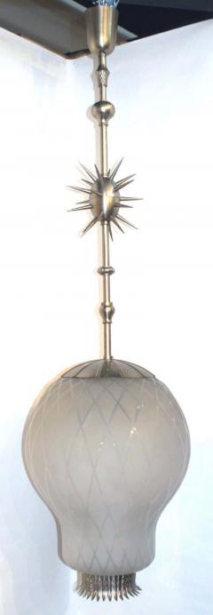 Axel Einar Hjorth Exceptional Swedish Mid Century Modern Neoclassical Chandelier Axel Einar Hjort - 1844469