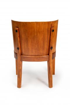 Axel Einar Hjorth Lovo armchair stained pine and iron rivets - 4025079