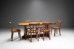 Axel Einar Hjorth Six Axel Einar Hjorth Ut Dining Chairs with Lov Table Sweden 1930s - 2068704