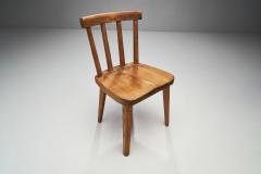 Axel Einar Hjorth Six Axel Einar Hjorth Ut Dining Chairs with Lov Table Sweden 1930s - 2068707