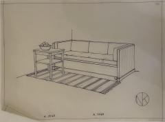 Axel Einar Hjorth Sofa in Pine and Boucl Attributed to Axel Einar Hjorth 1930s - 4443282