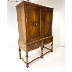 Axel Einar Hjorth Swedish Art Deco Cabinet in Stained Birch Axel Einar Hjorth Style 1920s - 4505952