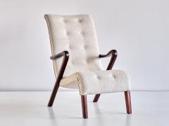 Axel Larsson Axel Larsson Armchair in Boucl and Mahogany Sweden 1940s - 2091175