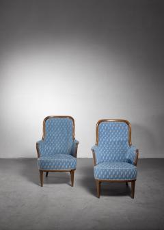 Axel Larsson Pair of Swedish Modern armchairs - 1257895