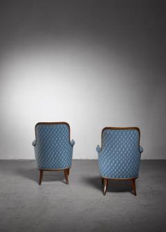 Axel Larsson Pair of Swedish Modern armchairs - 1257896