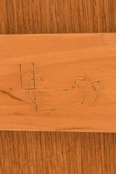 Axel Larsson Scandinavian Modern Desk in Brass and Teak by Axel Larsson 1959 - 4706942