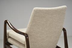 Axel Larsson Swedish Modern Upholstered Armchair by Axel Larsson attr Sweden ca 1950s - 2923209