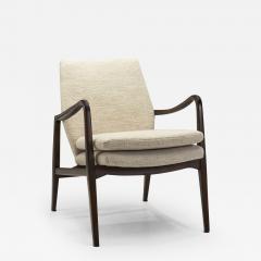 Axel Larsson Swedish Modern Upholstered Armchair by Axel Larsson attr Sweden ca 1950s - 2940053