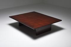 Axel Vervoordt Axel Vervoordt Stained Oak and Bamboo Coffee Table 1980s - 1962375