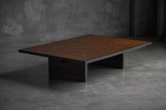 Axel Vervoordt Bamboo Slat Top Coffee Table by Axel Vervoordt Belgium 1980s - 4342291