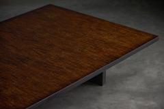 Axel Vervoordt Bamboo Slat Top Coffee Table by Axel Vervoordt Belgium 1980s - 4342292