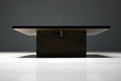 Axel Vervoordt Bamboo Slat Top Coffee Table by Axel Vervoordt Belgium 1980s - 4342297