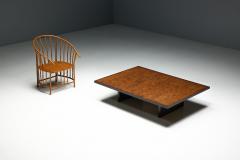 Axel Vervoordt Bamboo Slat Top Coffee Table by Axel Vervoordt Belgium 1980s - 4342301