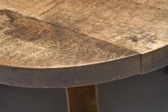 Axel Vervoordt Brutalist Round Coffee Table 1950s - 2224426