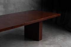 Axel Vervoordt Minimalist Bamboo Dining Table in the Style of Axel Vervoordt France 1980s - 4529899