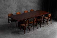 Axel Vervoordt Minimalist Bamboo Dining Table in the Style of Axel Vervoordt France 1980s - 4529900