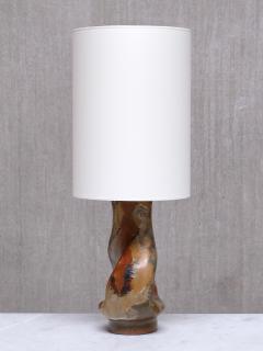 Axella Stenj j Axella Organic Modern Table Lamp in Earth Toned Glazed Stoneware Denmark 1960s - 4391324