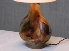 Axella Stenj j Axella Organic Modern Table Lamp in Earth Toned Glazed Stoneware Denmark 1960s - 4391330