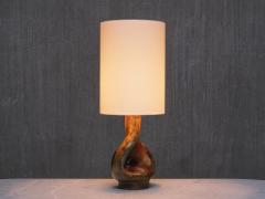 Axella Stenj j Axella Organic Modern Table Lamp in Earth Toned Glazed Stoneware Denmark 1960s - 4391335