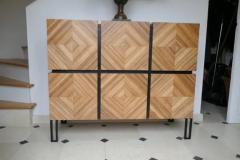 Aymeric Lefort Chest of Drawers Losange in Zebrano Open Is Tow Drawers - 4110228