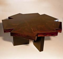 Aymeric Lefort Coffee Table Cubes en Rond in Ziricote Wood Marketery by Aymeric Lefort - 4110898