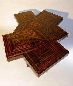 Aymeric Lefort Coffee Table Cubes in Macassar Ebony Wood Marquetery by Aymeric Lefort - 4109456