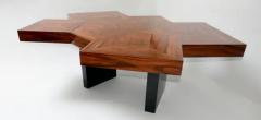 Aymeric Lefort Coffee Table Fusion in Marquetery of Santos Wood by Aymeric Lefort - 4109617