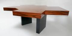 Aymeric Lefort Coffee Table Fusion in Marquetery of Santos Wood by Aymeric Lefort - 4110887