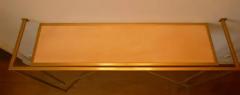 Aymeric Lefort Console in Gold Bronze Brass Patina with One Sycamore Shelve by Aymeric Lefort - 4109611