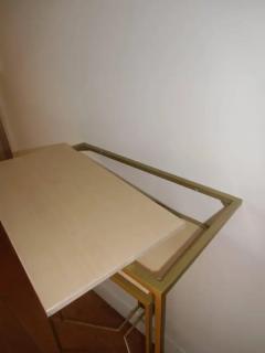 Aymeric Lefort Console in Gold Bronze Patina with tow Sycamore Shelves by Aymeric Lefort - 4109709