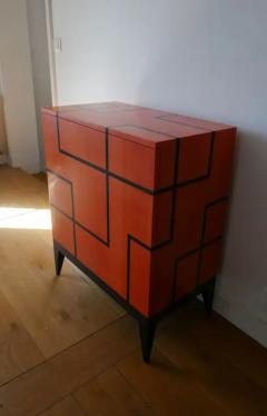 Aymeric Lefort New Buffet in Hermes Orange and Black Sycamore Marquetry by Aymeric Lefort - 4110608