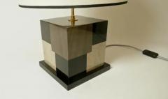 Aymeric Lefort New Table Lamp in Black and Grey Tinted Wood Marquetry by Aymeric Lefort - 4110677