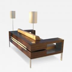 Aymeric Lefort Reflet Sofa in Ebony and Sycomore Wood Multifonctions by Aymeric Lefort - 4368875