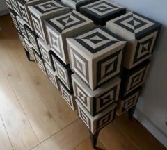 Aymeric Lefort Tow Doors Buffet Ondulation 2 Sycomore and Black Sycomore by Aymeric Lefort - 4110226