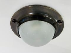 Azucena Azucena Aged Brass 19 60 Italian Mid Century Flush Ceiling Lamp - 3553351