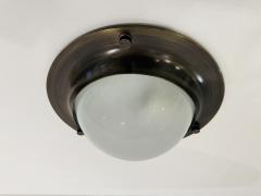 Azucena Azucena Aged Brass 19 60 Italian Mid Century Flush Ceiling Lamp - 3553356