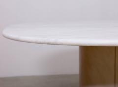 B B Italia Dining Table by 1970s B B Italia in Leather and Marble - 563685