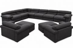 B B Italia Erasmo Pair Lounge Chairs Ottomans by Afra Tobia Scarpa 1970 - 4810519