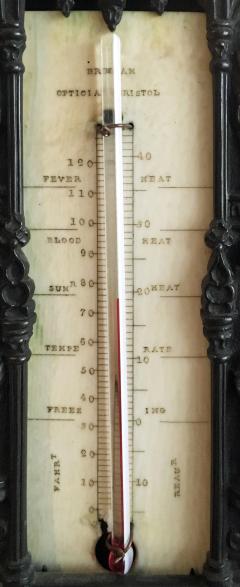 B Day Bronze Desk Thermometer Circa 1828 - 1930904