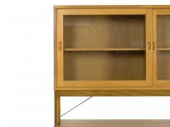 B rge Mogensen B rge Mogensen Danish Mid Century Modern Oak Bookcase Cabinet over Dresser - 1119266