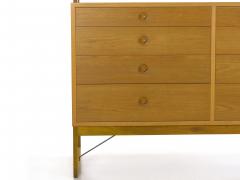 B rge Mogensen B rge Mogensen Danish Mid Century Modern Oak Bookcase Cabinet over Dresser - 1119268